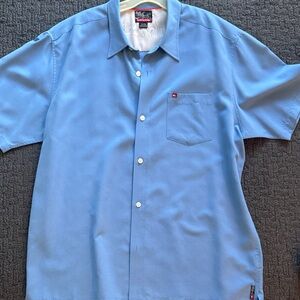 Stylish Men's Blue Button-Down Shirt